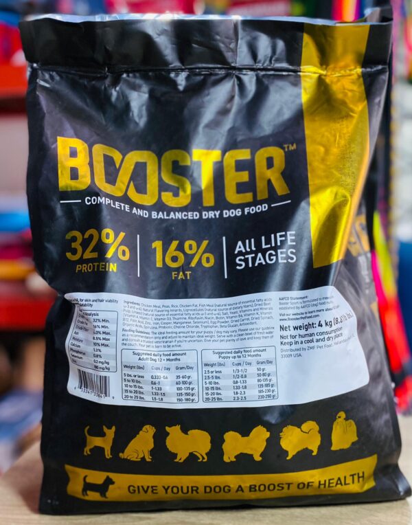 BOOSTER COMPLETE AND BALANCED DRY DOG FOOD 4kg - Image 2