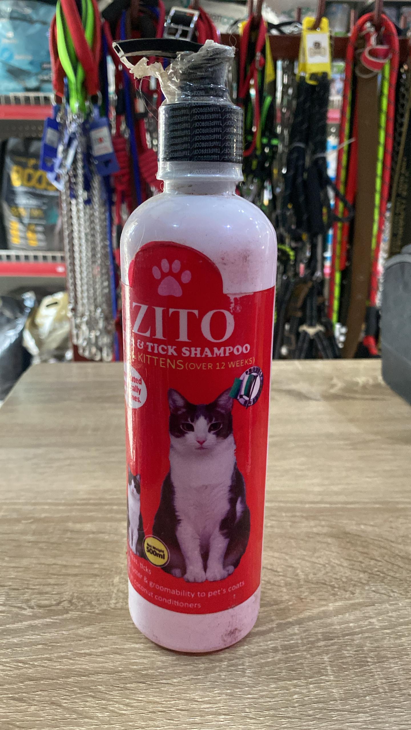 Flea and tick shampoo 500ml for cats