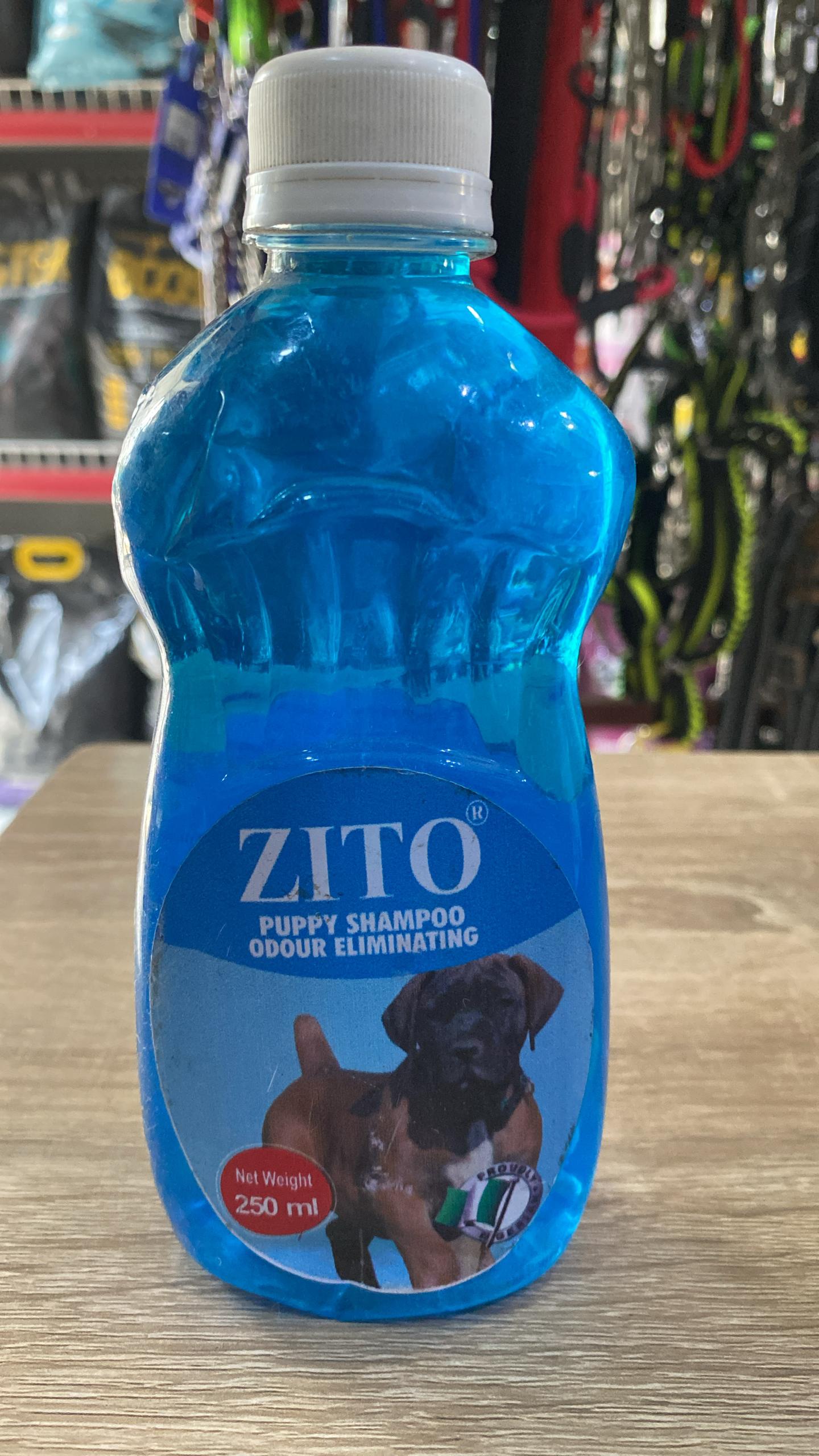Zito puppy shampoo odor for dogs